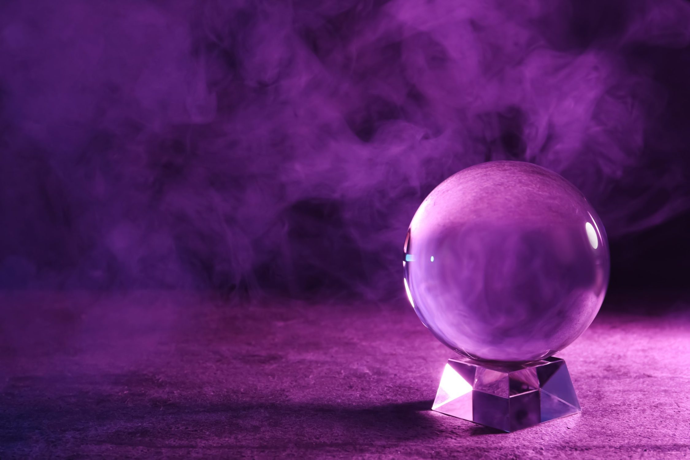 Crystal ball and the future of work.